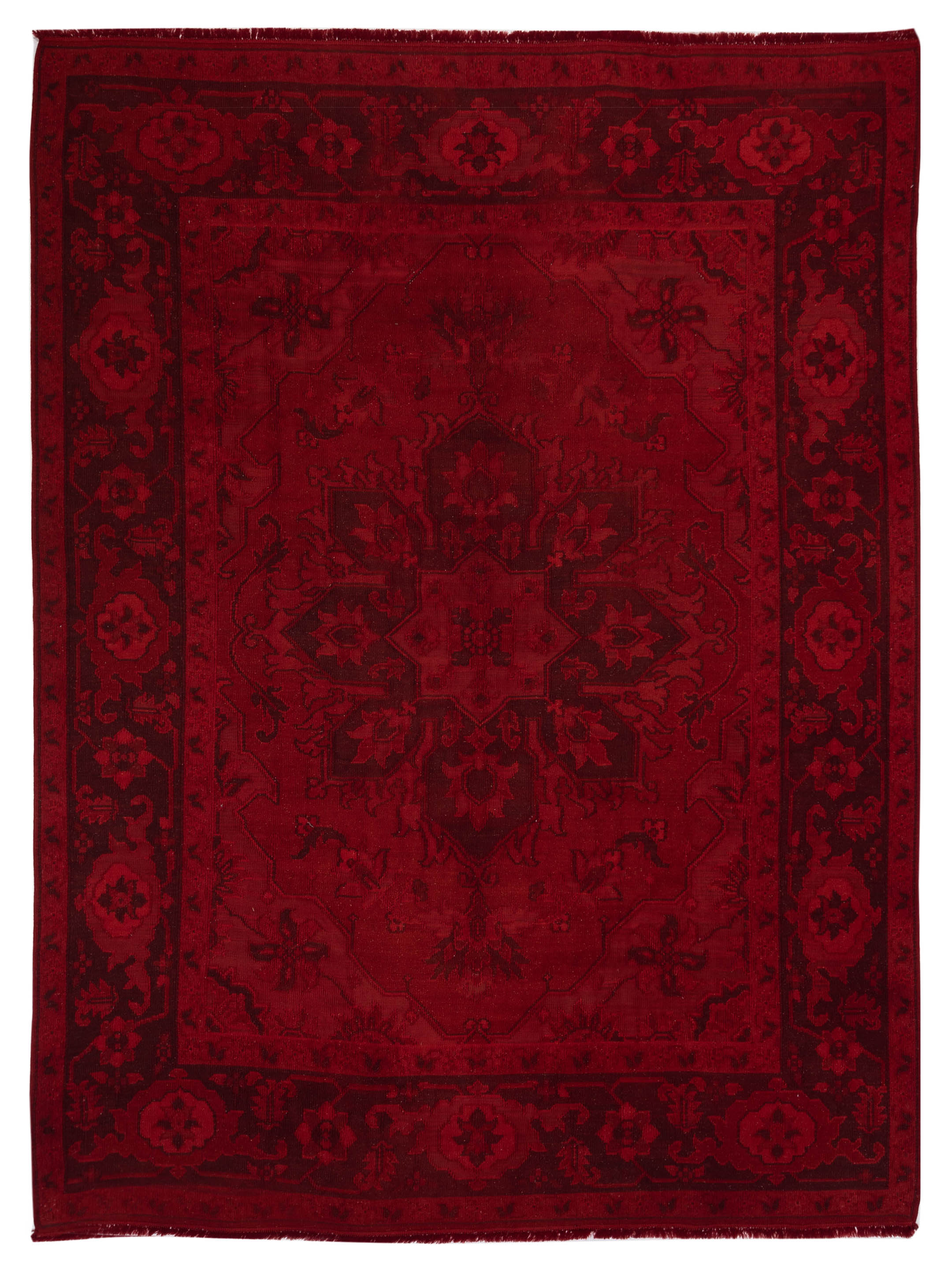 Vintage Contemporary Red area rug	