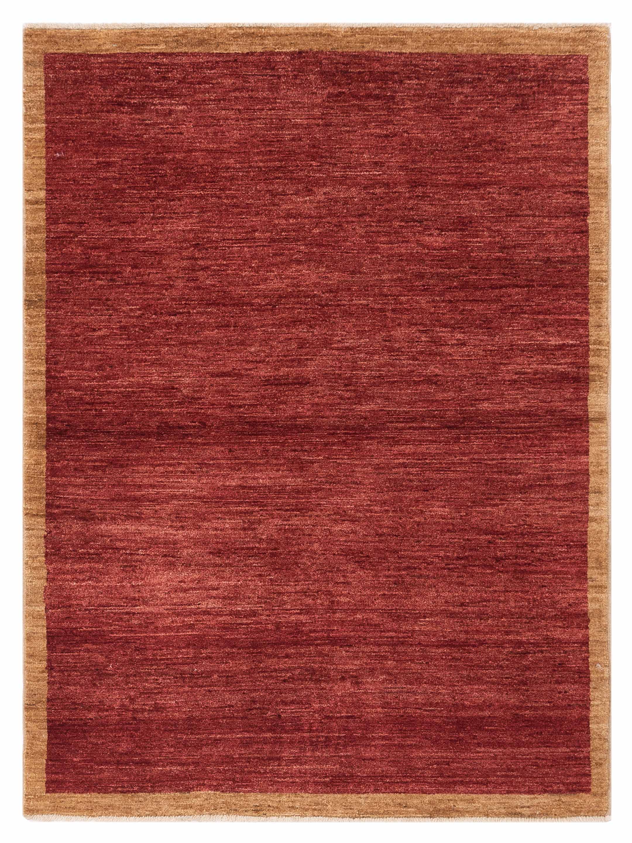 Qotan Contemporary Red Brown 4x6 Area Rug	