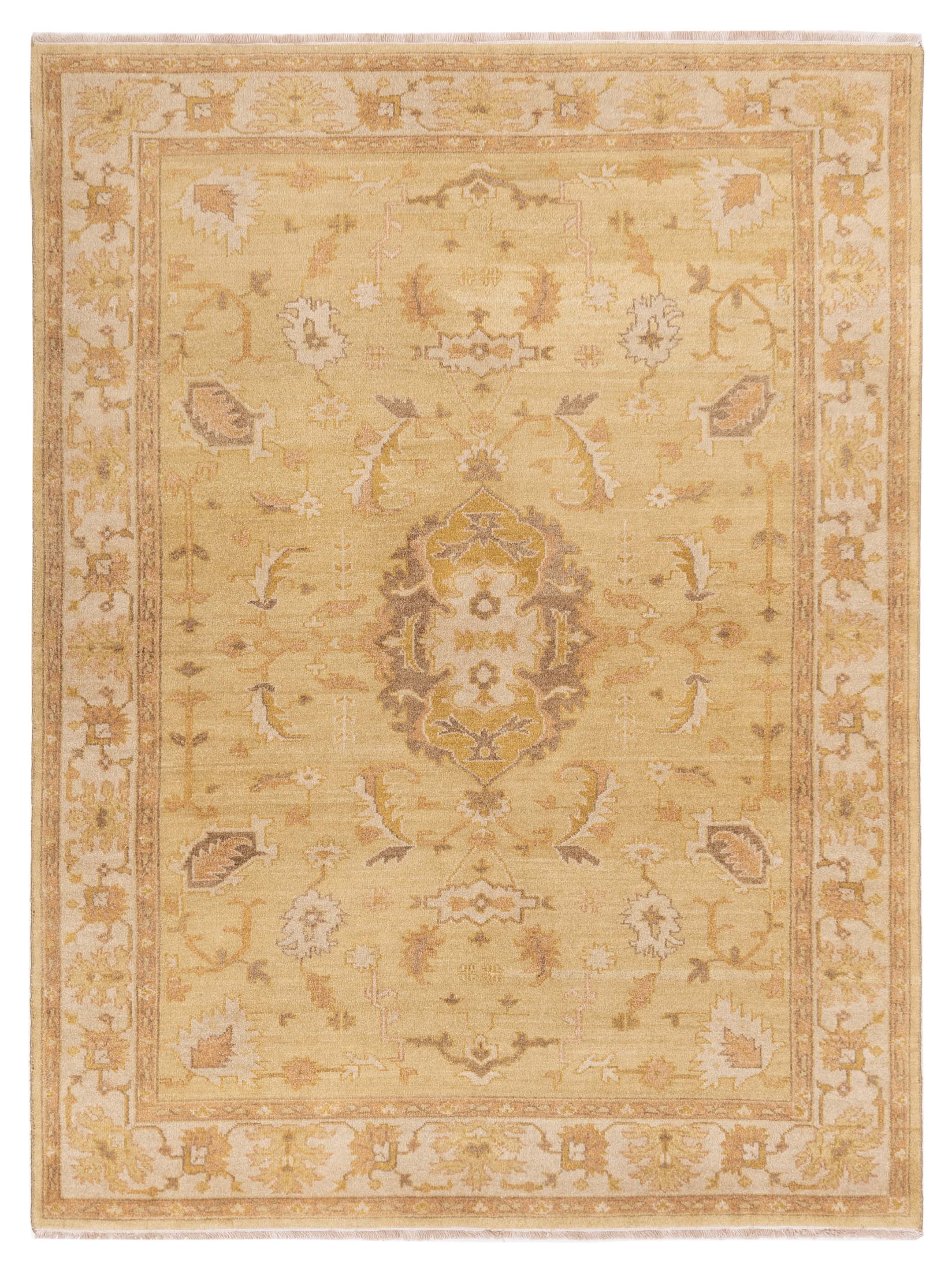 Lilac Traditional Gold Ivory 6x8 Rug	