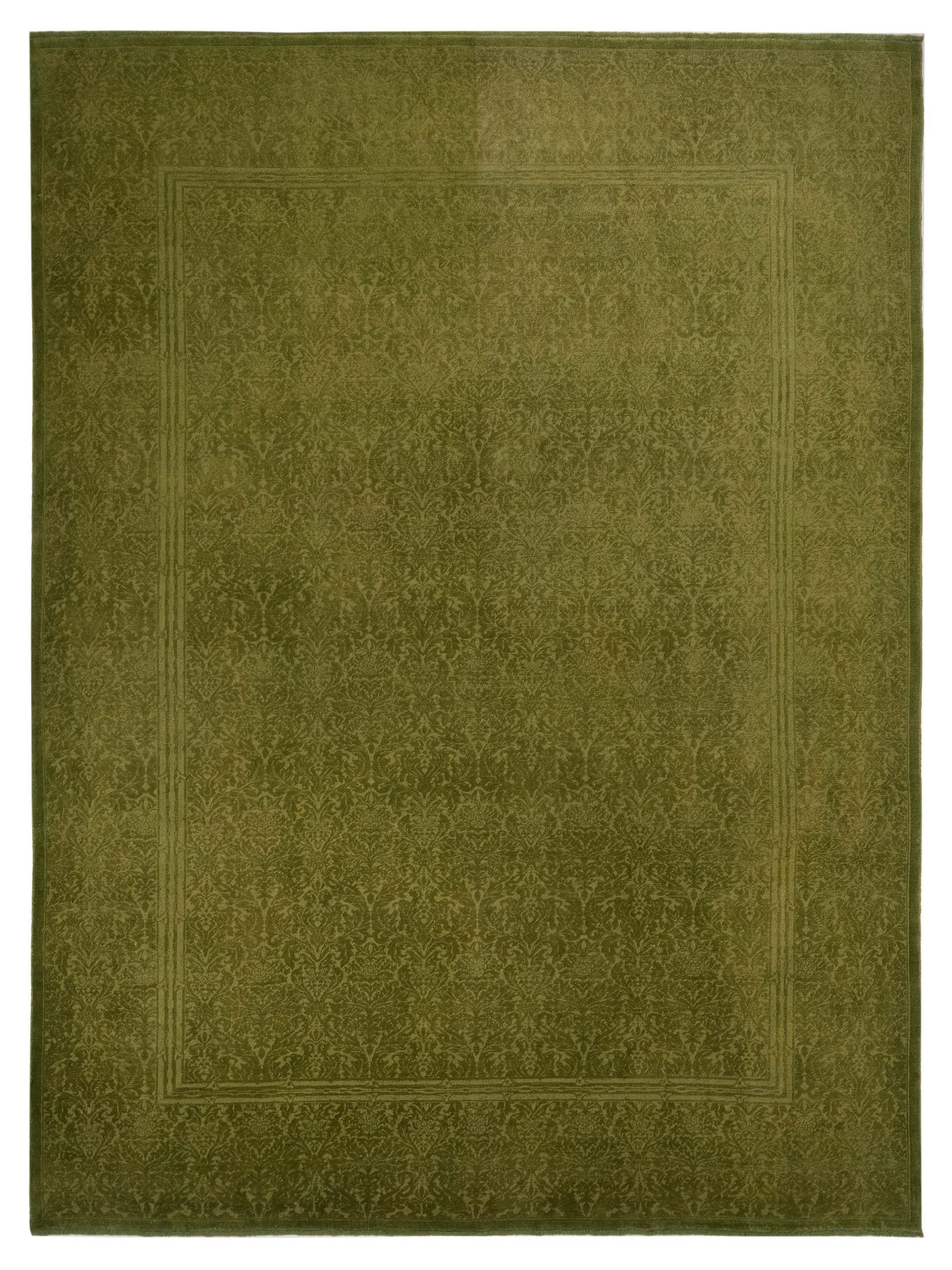 Transitional Green Area Rug	
