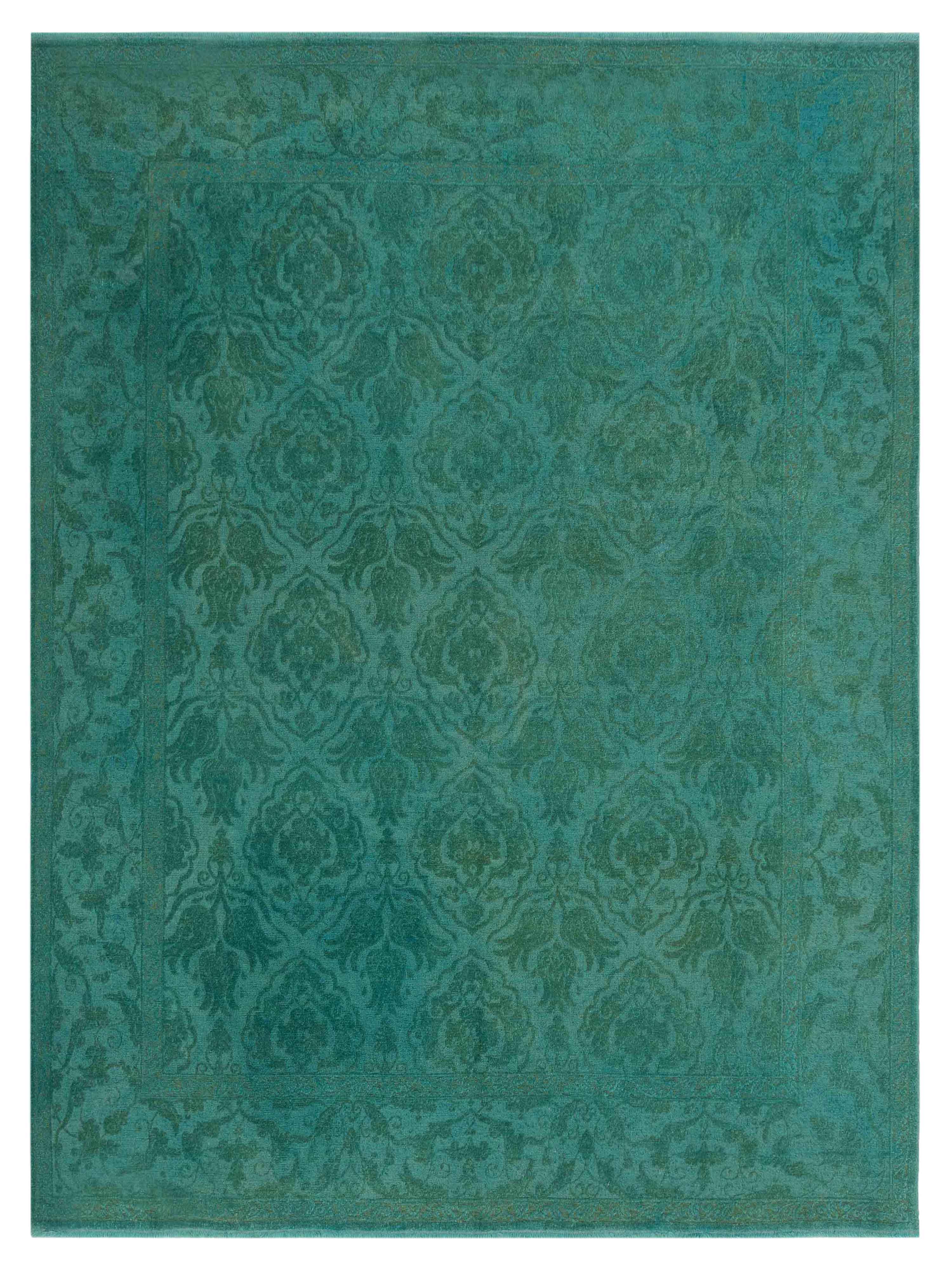 Transitional Turquoise 8x10 Area Rug	