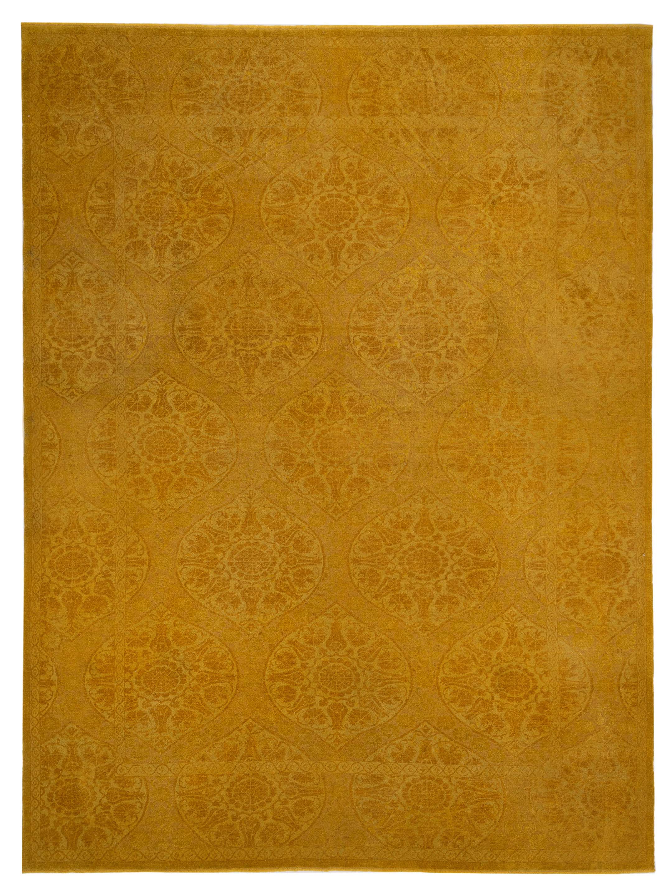 Transitional Yellow 10x13 Area Rug	