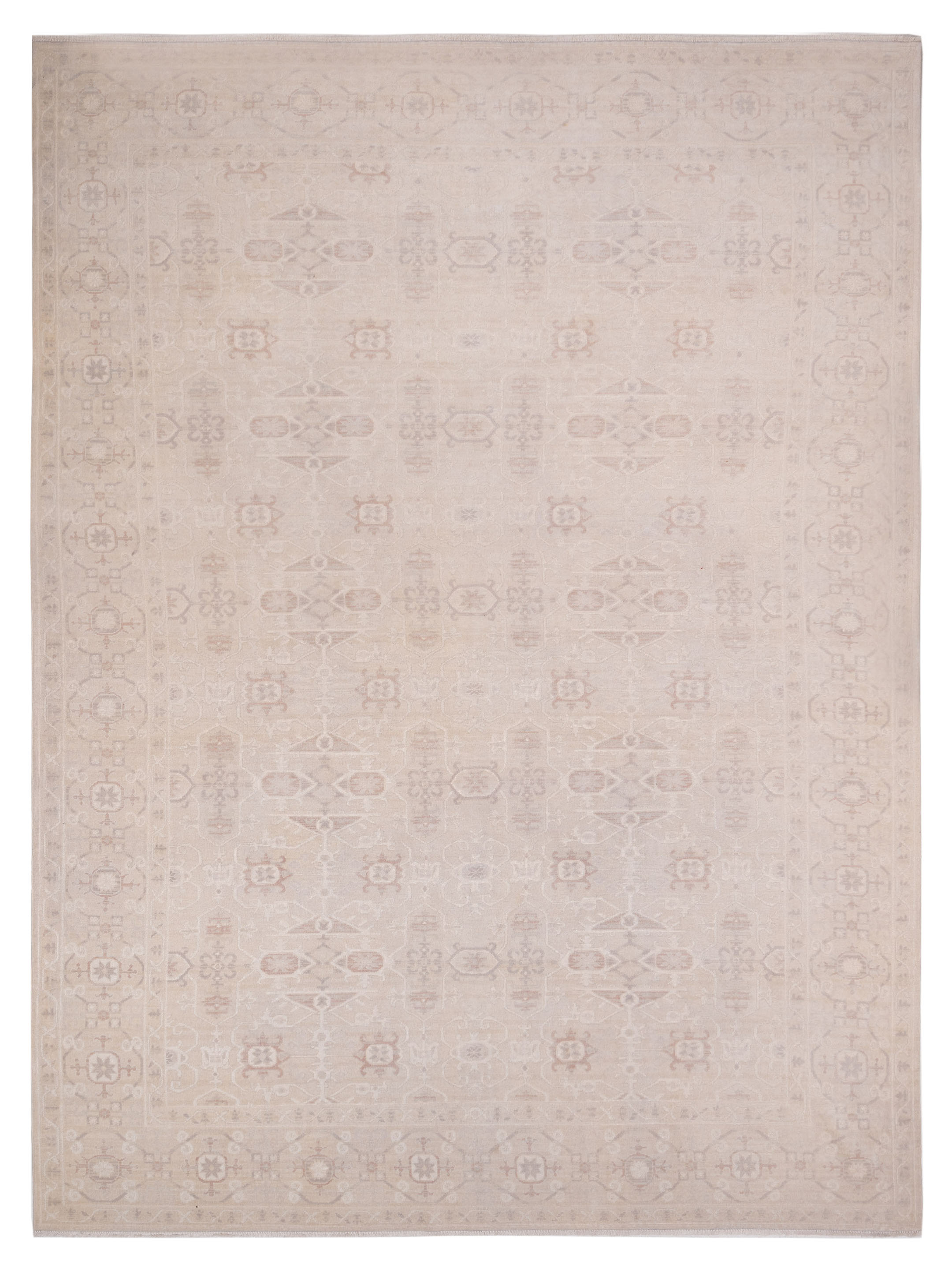 Vintage Contemporary Ivory 10x14 Area Rug	