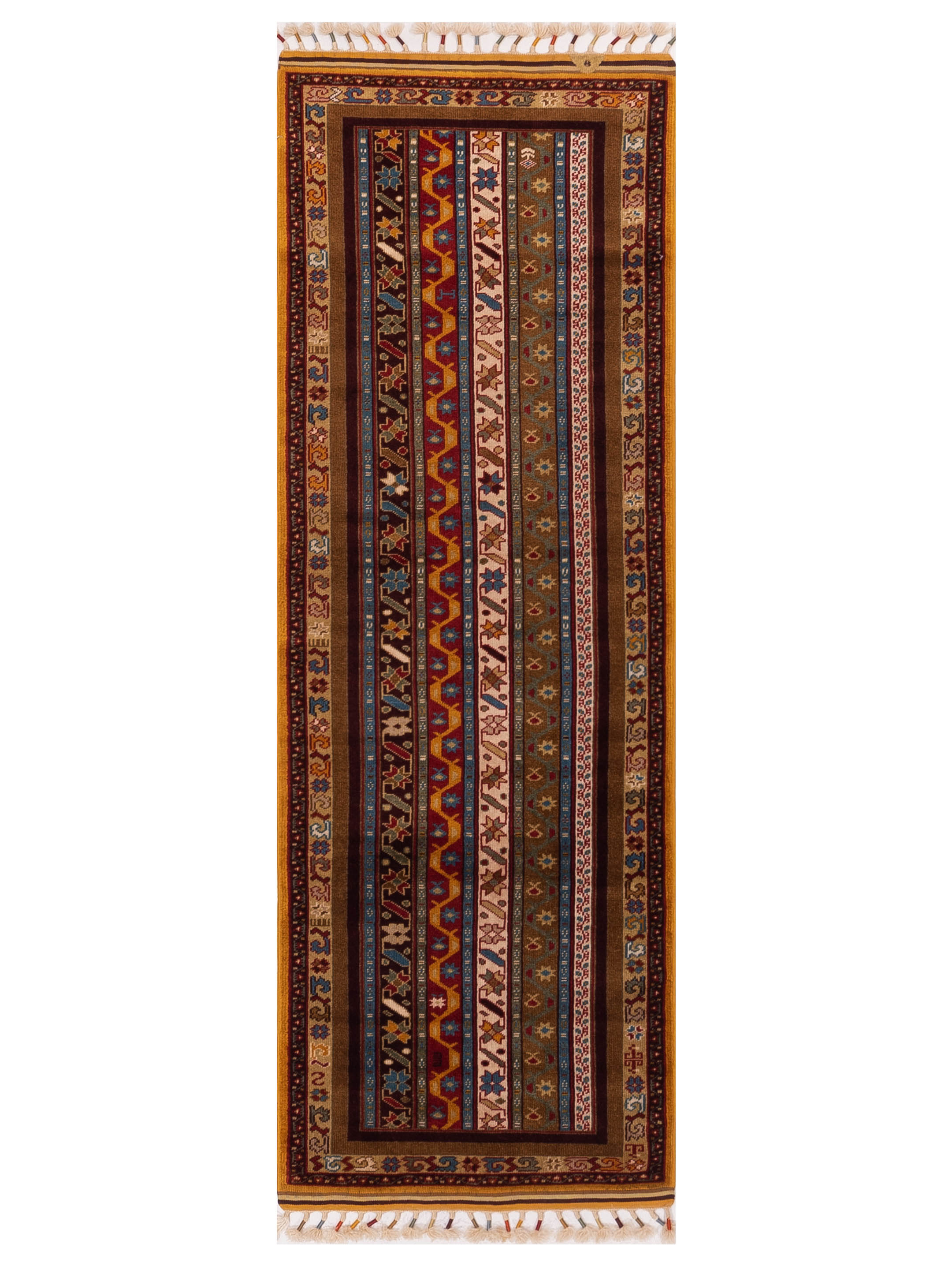 Tribal Geometric Multi color runner rug	