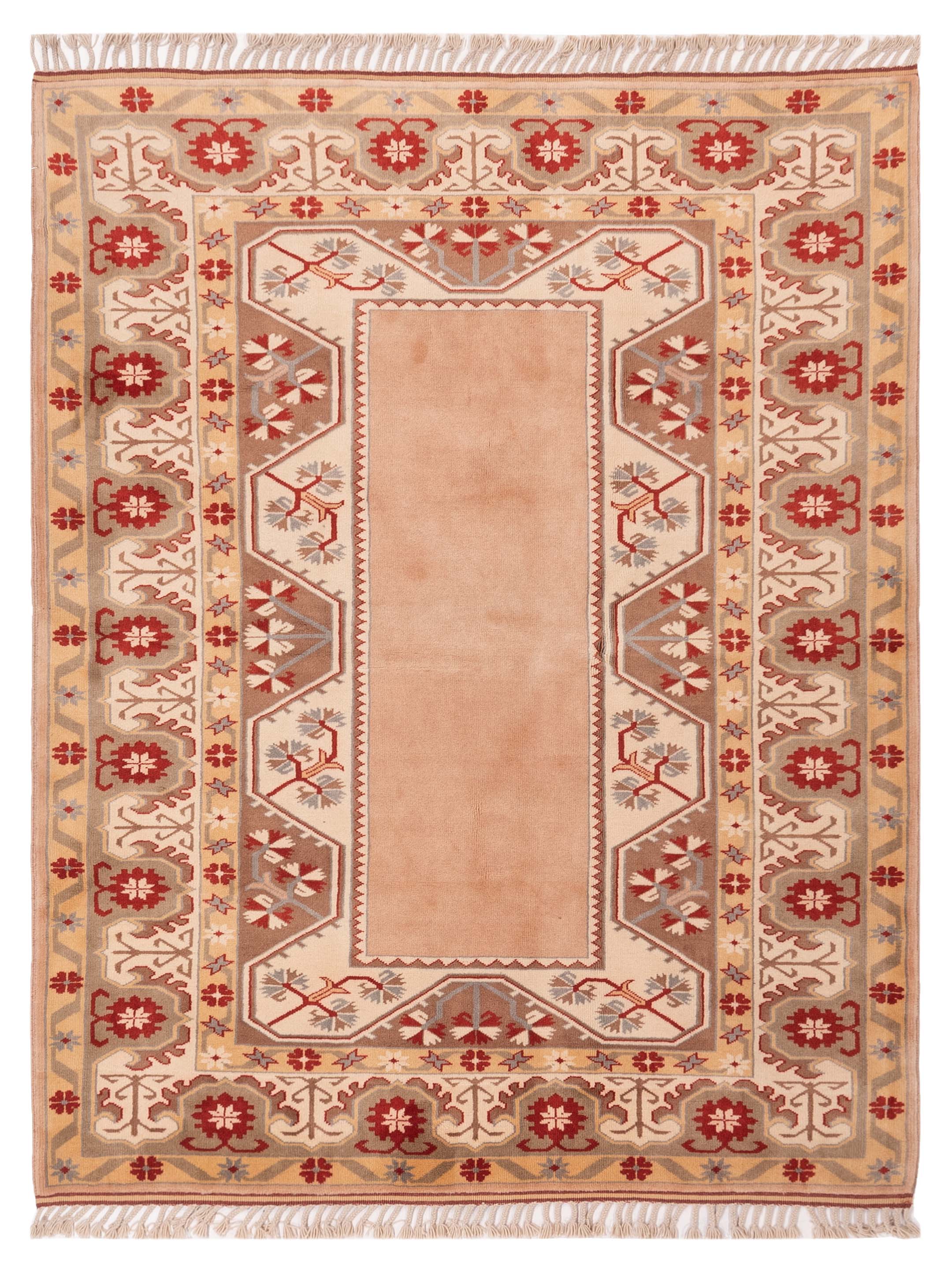Turkish Traditional Red Brown 5x8 Area Rug	